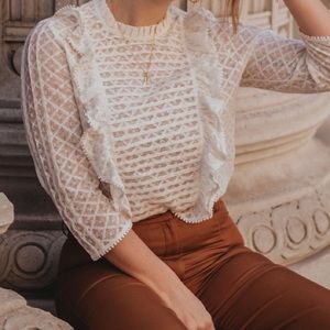 Emma blouse by Sezane. Size 38